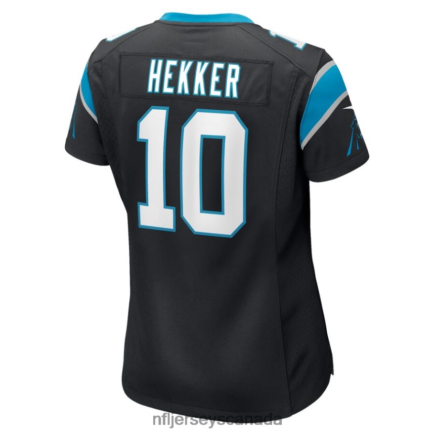 Women Carolina Panthers Johnny Hekker Nike Black Game Player Jersey Clothing NFL TBXFR65480