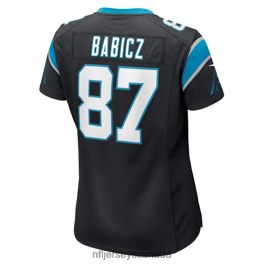 Women Carolina Panthers Josh Babicz Nike Black Game Player Jersey Clothing NFL TBXFR65481