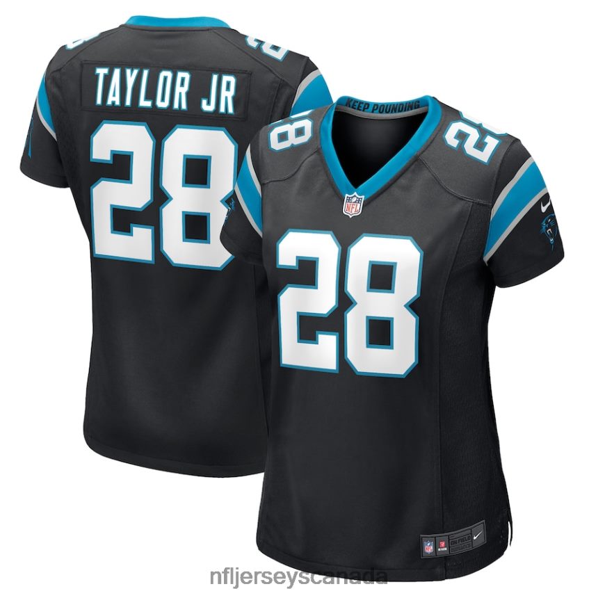 Women Carolina Panthers Keith Taylor Jr Nike Black Game Player Jersey Clothing NFL TBXFR65335