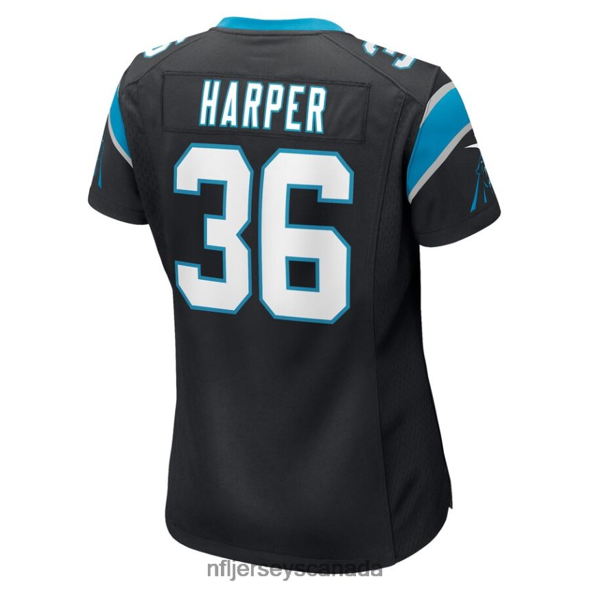 Women Carolina Panthers Madre Harper Nike Black Game Player Jersey Clothing NFL TBXFR65448