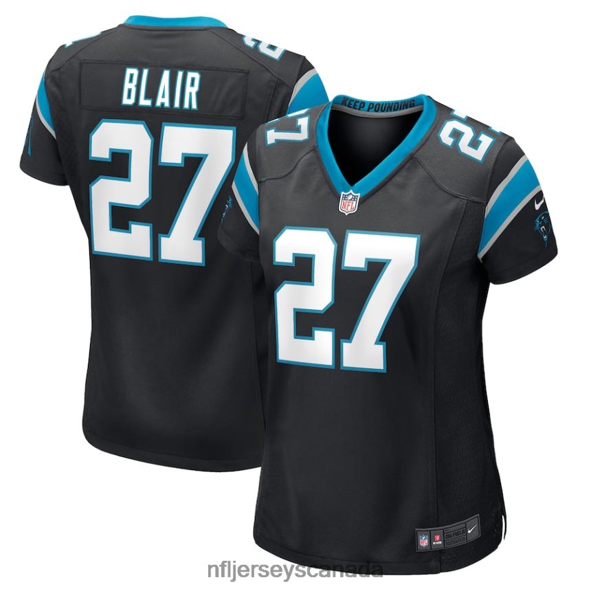Women Carolina Panthers Marquise Blair Nike Black Game Player Jersey Clothing NFL TBXFR65471