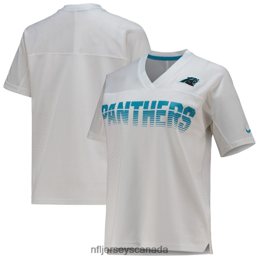 Women Carolina Panthers Nike White Fan Replica Jersey Clothing NFL TBXFR62840