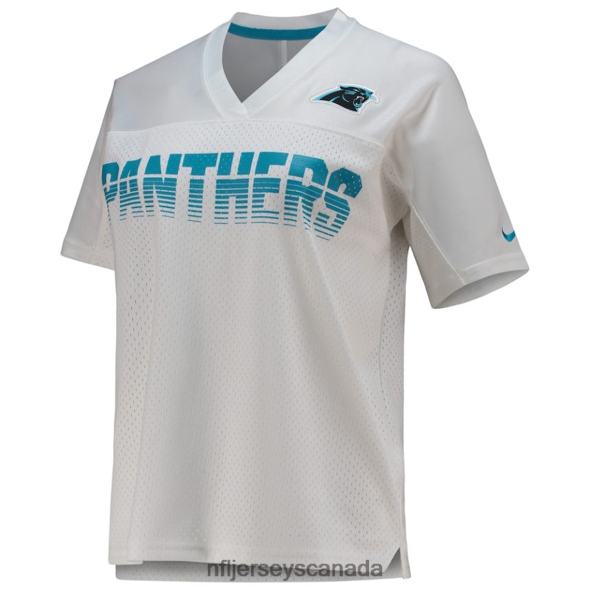 Women Carolina Panthers Nike White Fan Replica Jersey Clothing NFL TBXFR62840