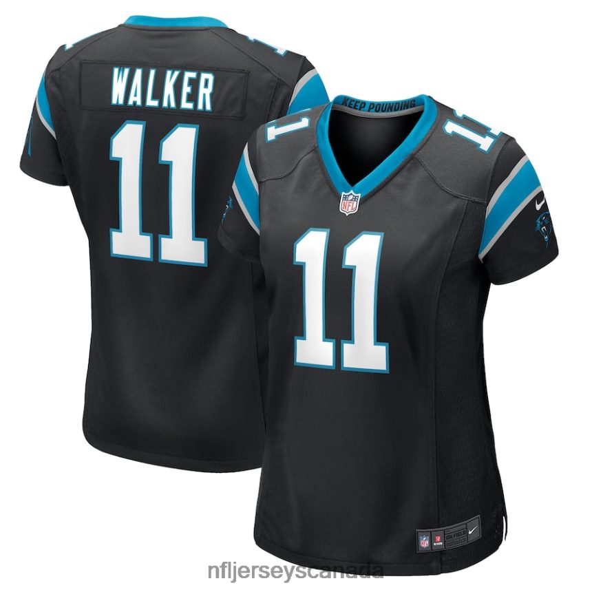 Women Carolina Panthers PJ Walker Nike Black Game Player Jersey Clothing NFL TBXFR65174
