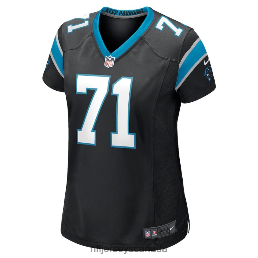 Women Carolina Panthers Phil Hoskins Nike Black Game Jersey Clothing NFL TBXFR65438