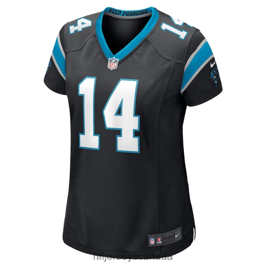 Women Carolina Panthers Sam Darnold Nike Black Game Jersey Clothing NFL TBXFR65346