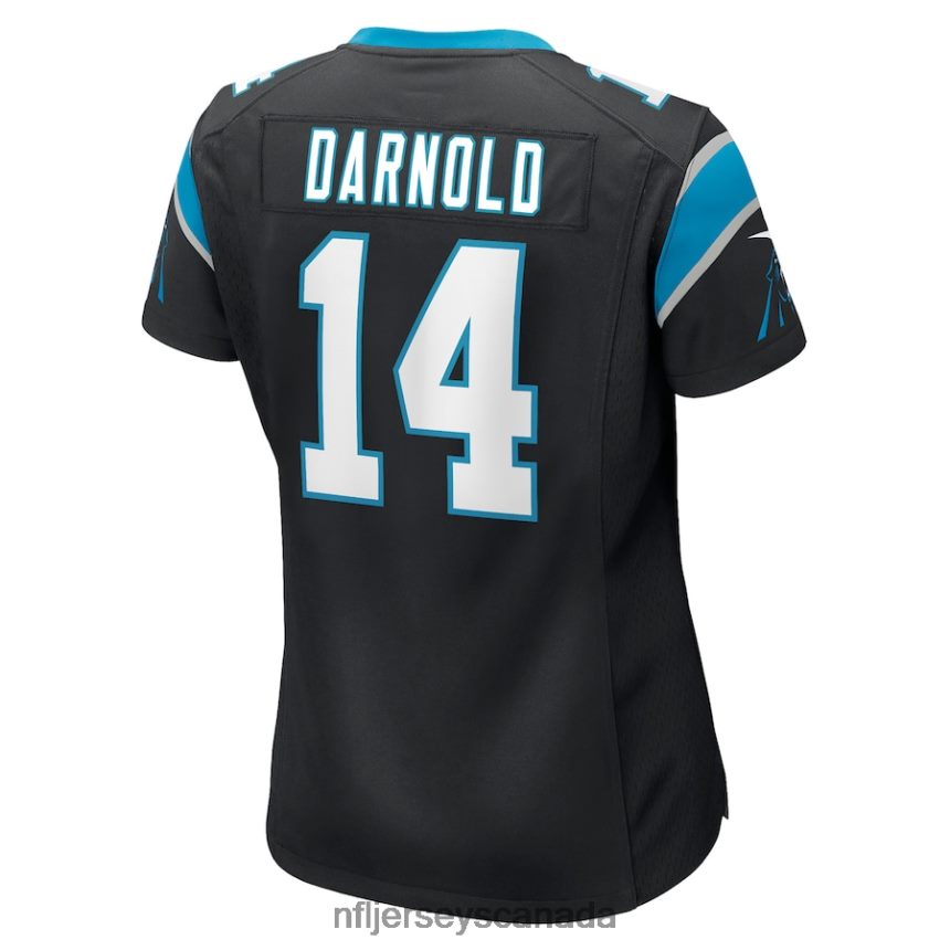Women Carolina Panthers Sam Darnold Nike Black Game Jersey Clothing NFL TBXFR65346