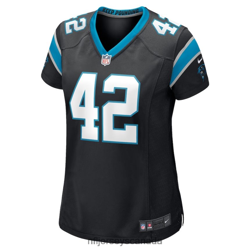 Women Carolina Panthers Sam Franklin Jr Nike Black Game Player Jersey Clothing NFL TBXFR64243