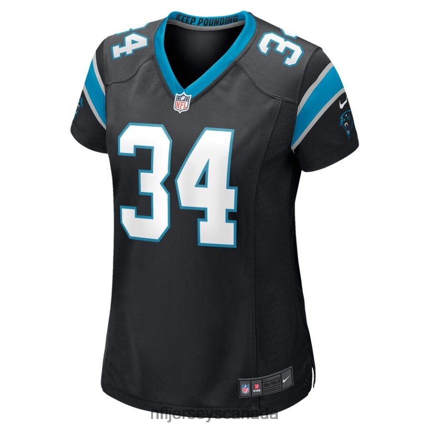 Women Carolina Panthers Sean Chandler Nike Black Game Jersey Clothing NFL TBXFR65453