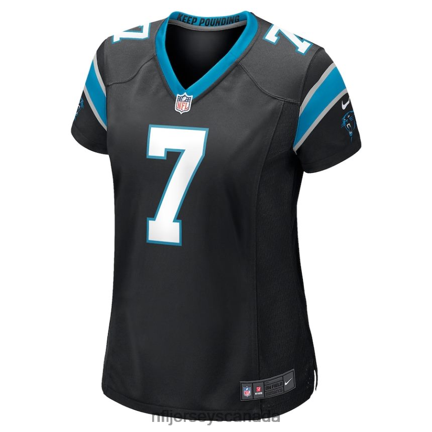 Women Carolina Panthers Shaq Thompson Nike Black Player Game Jersey Clothing NFL TBXFR64026