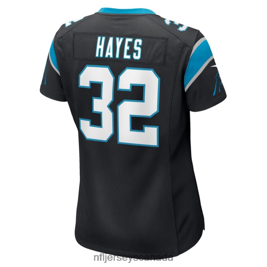 Women Carolina Panthers Tae Hayes Nike Black Game Player Jersey Clothing NFL TBXFR65484