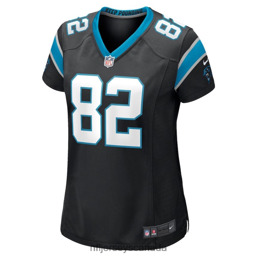 Women Carolina Panthers Tommy Tremble Nike Black Game Jersey Clothing NFL TBXFR65451