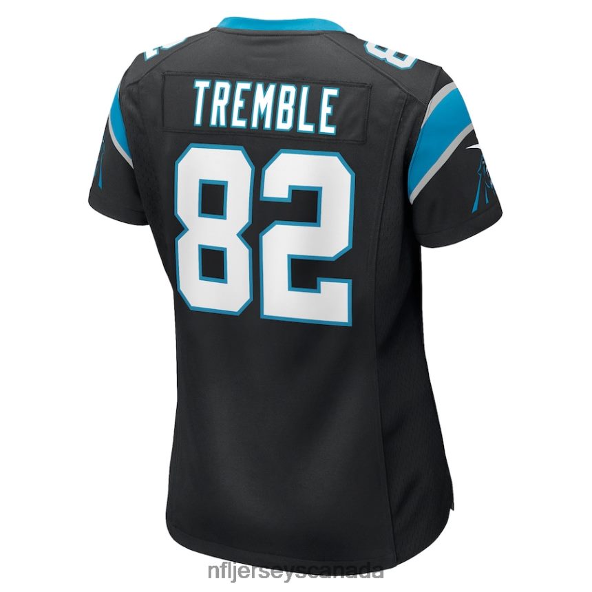 Women Carolina Panthers Tommy Tremble Nike Black Game Jersey Clothing NFL TBXFR65451