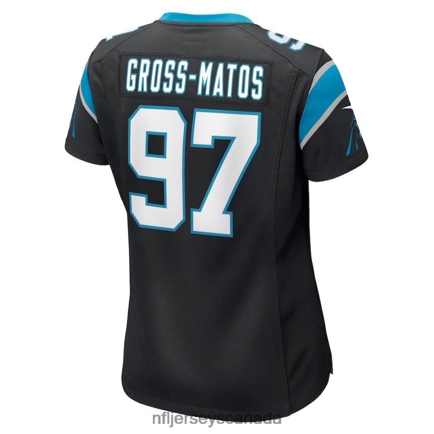 Women Carolina Panthers Yetur Gross-Matos Nike Black Game Jersey Clothing NFL TBXFR65470