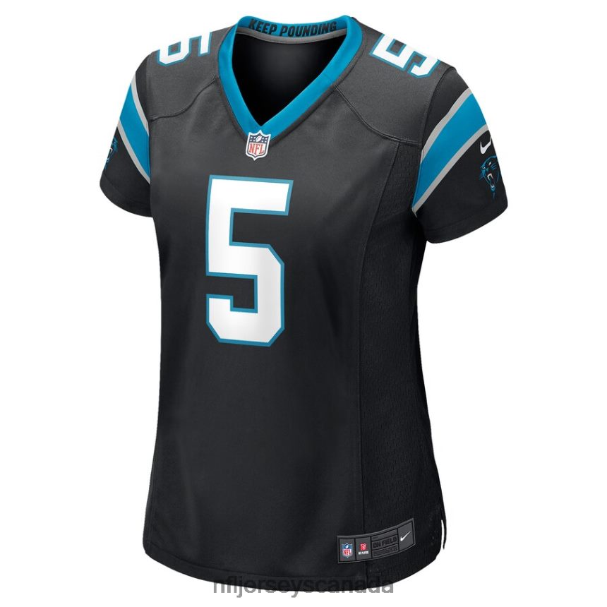 Women Carolina Panthers Zane Gonzalez Nike Black Game Jersey Clothing NFL TBXFR65439