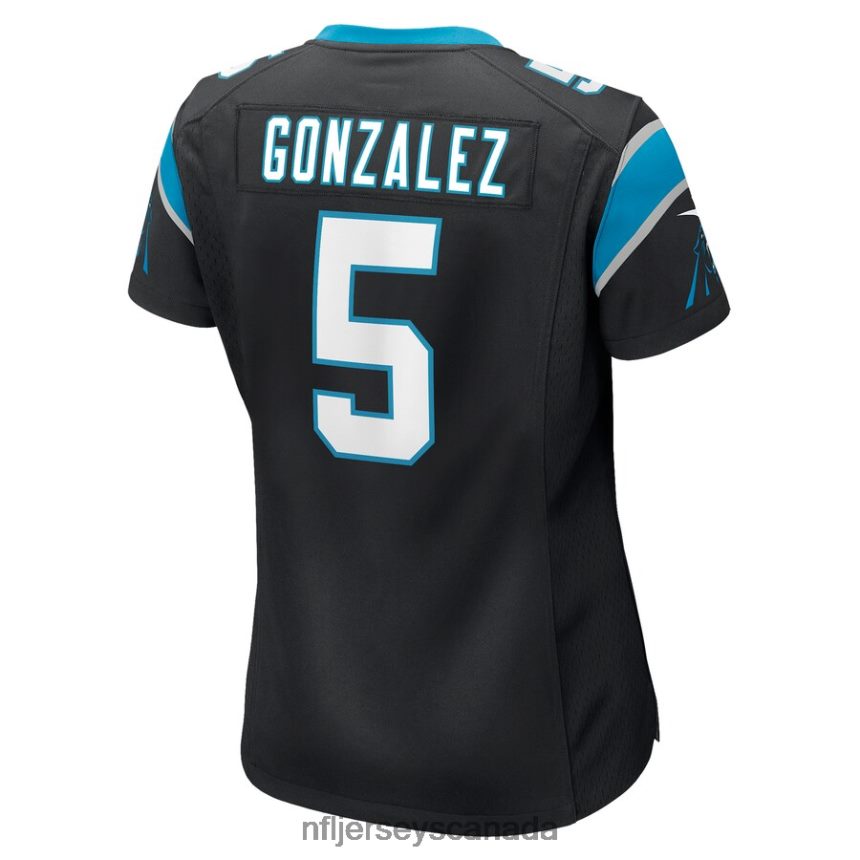 Women Carolina Panthers Zane Gonzalez Nike Black Game Jersey Clothing NFL TBXFR65439
