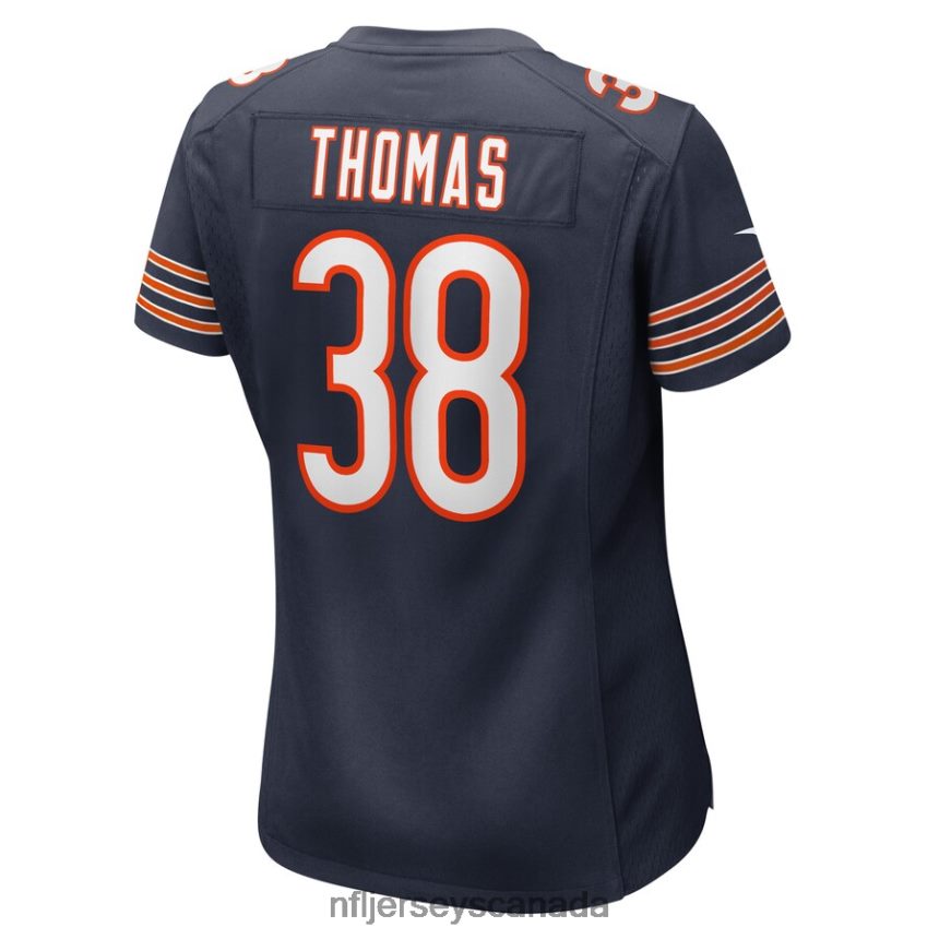 Women Chicago Bears AJ Thomas Nike Navy Game Player Jersey Clothing NFL TBXFR66467