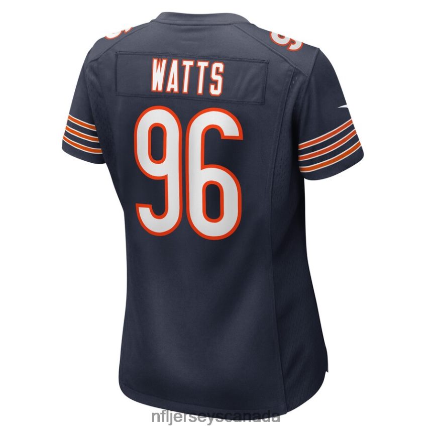 Women Chicago Bears Armon Watts Nike Navy Game Player Jersey Clothing NFL TBXFR66513
