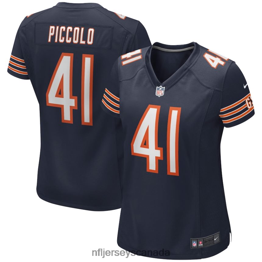 Women Chicago Bears Brian Piccolo Nike Navy Game Retired Player Jersey Clothing NFL TBXFR63946