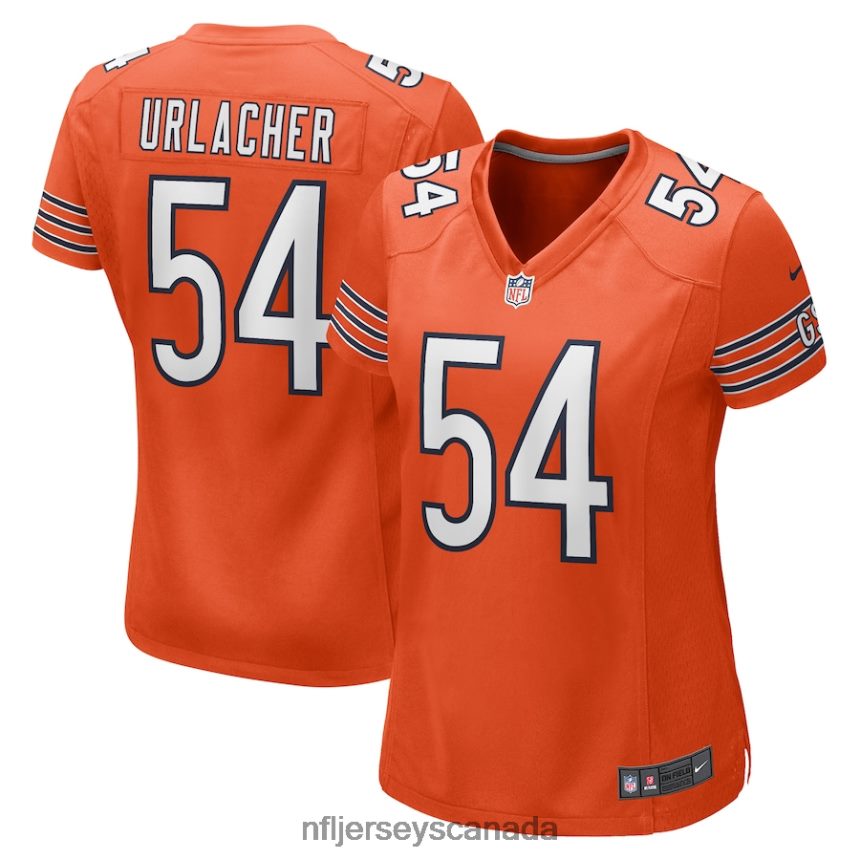 Women Chicago Bears Brian Urlacher Nike Orange Retired Player Jersey Clothing NFL TBXFR63539