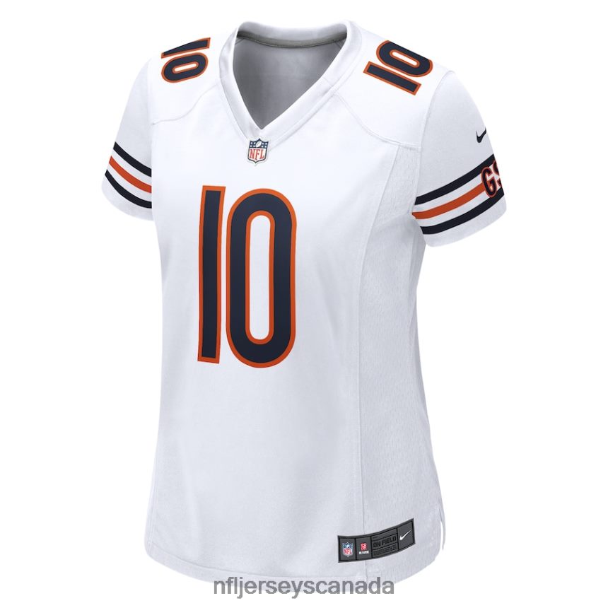 Women Chicago Bears Chase Claypool Nike White Game Player Jersey Clothing NFL TBXFR65124