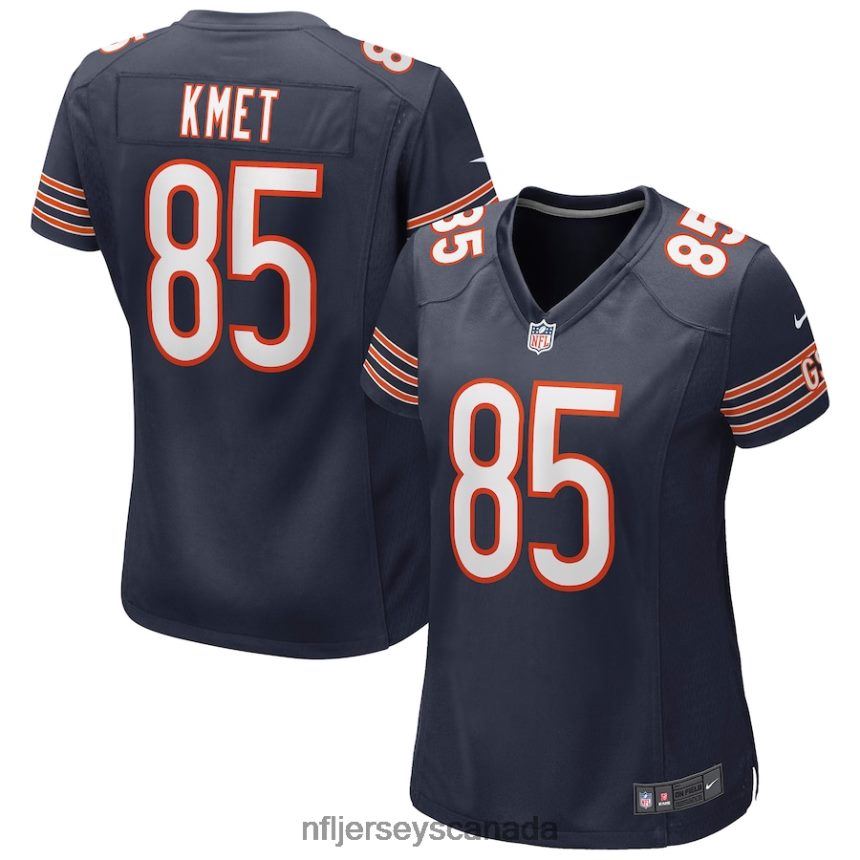 Women Chicago Bears Cole Kmet Nike Navy Game Jersey Clothing NFL TBXFR62121