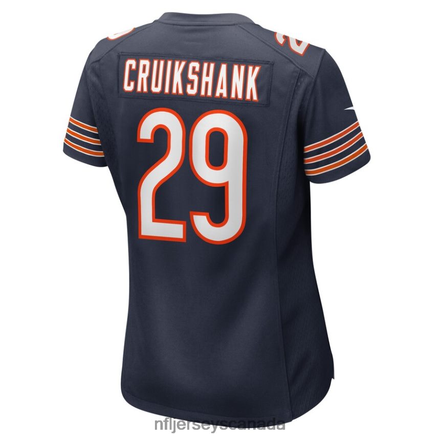 Women Chicago Bears Dane Cruikshank Nike Navy Game Player Jersey Clothing NFL TBXFR66406