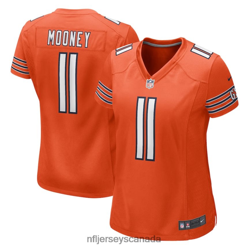 Women Chicago Bears Darnell Mooney Nike Orange Alternate Game Player Jersey Clothing NFL TBXFR65059