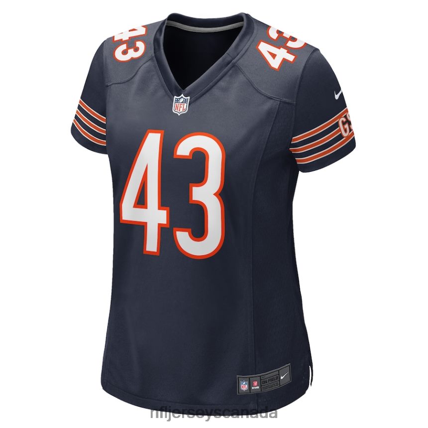 Women Chicago Bears DeMarquis Gates Nike Navy Game Player Jersey Clothing NFL TBXFR65166
