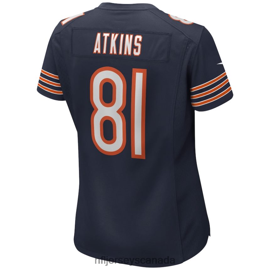 Women Chicago Bears Doug Atkins Nike Navy Game Retired Player Jersey Clothing NFL TBXFR66265