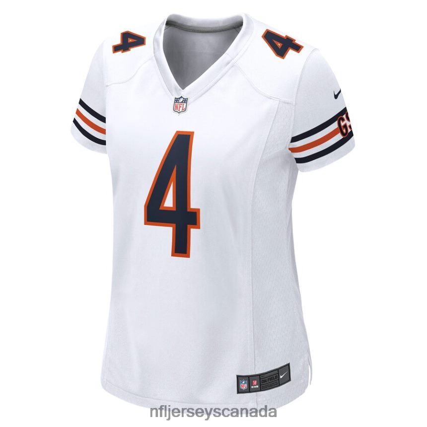 Women Chicago Bears Eddie Jackson Nike White Game Jersey Clothing NFL TBXFR65046