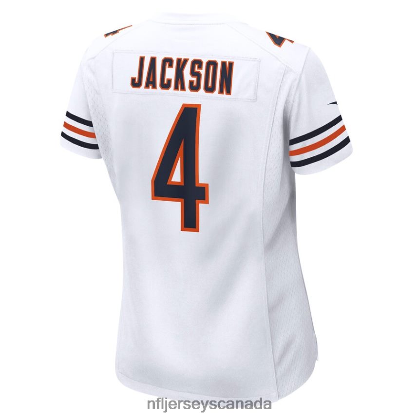 Women Chicago Bears Eddie Jackson Nike White Game Jersey Clothing NFL TBXFR65046