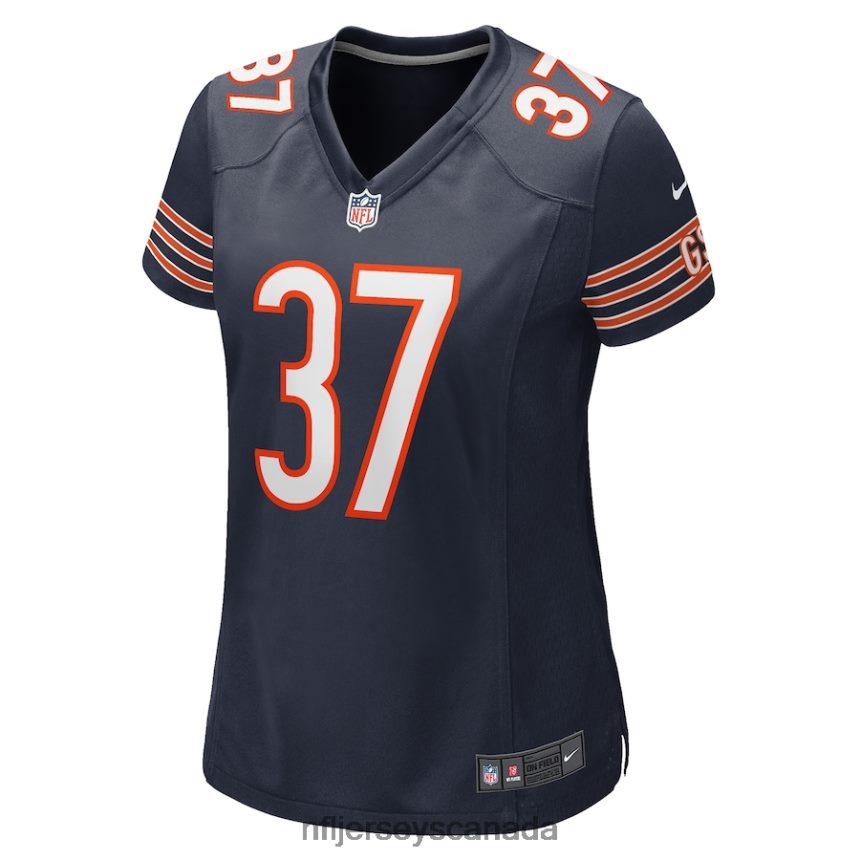 Women Chicago Bears Elijah Hicks Nike Navy Game Player Jersey Clothing NFL TBXFR66606