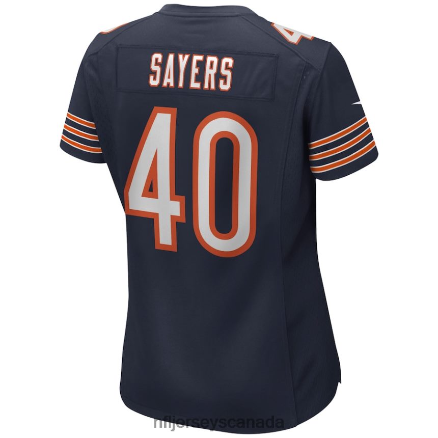 Women Chicago Bears Gale Sayers Nike Navy Game Retired Player Jersey Clothing NFL TBXFR63013