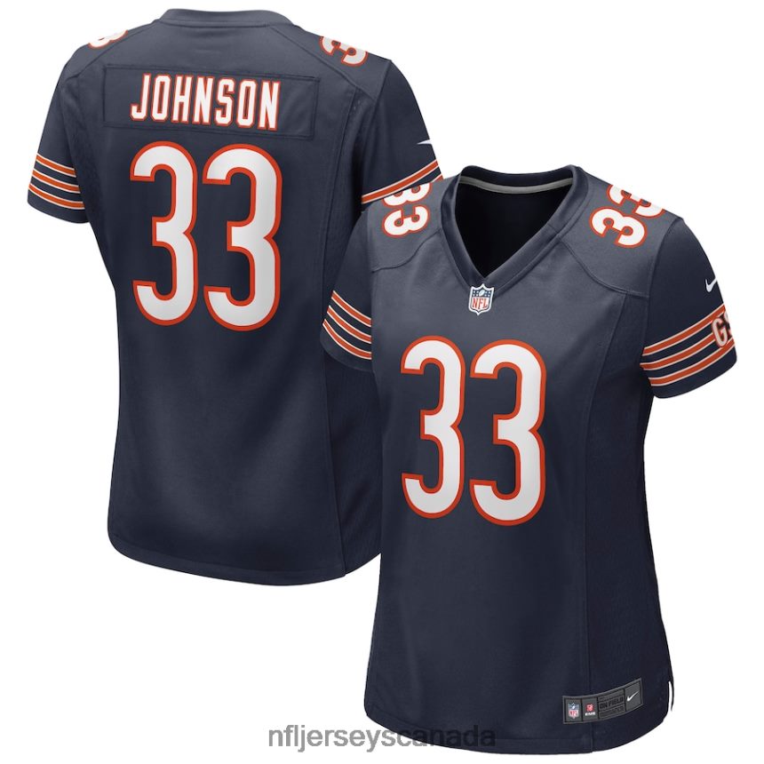 Women Chicago Bears Jaylon Johnson Nike Navy Game Jersey Clothing NFL TBXFR65993