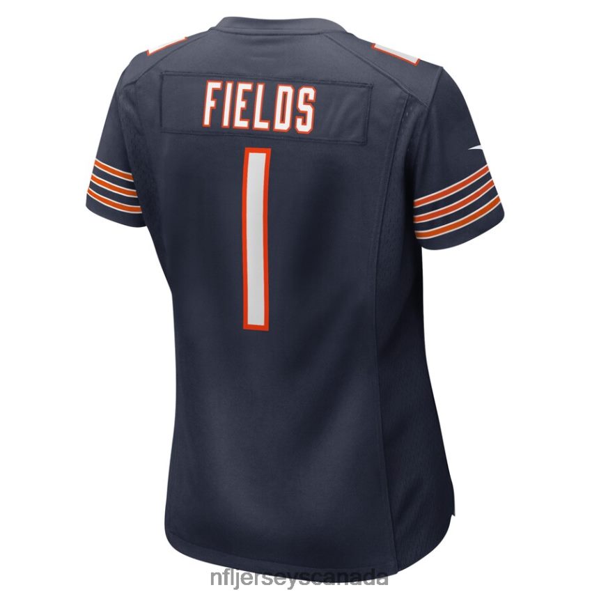 Women Chicago Bears Justin Fields Nike Navy Player Game Jersey Clothing NFL TBXFR61549