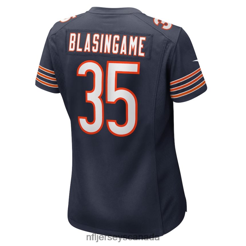 Women Chicago Bears Khari Blasingame Nike Navy Game Player Jersey Clothing NFL TBXFR66926