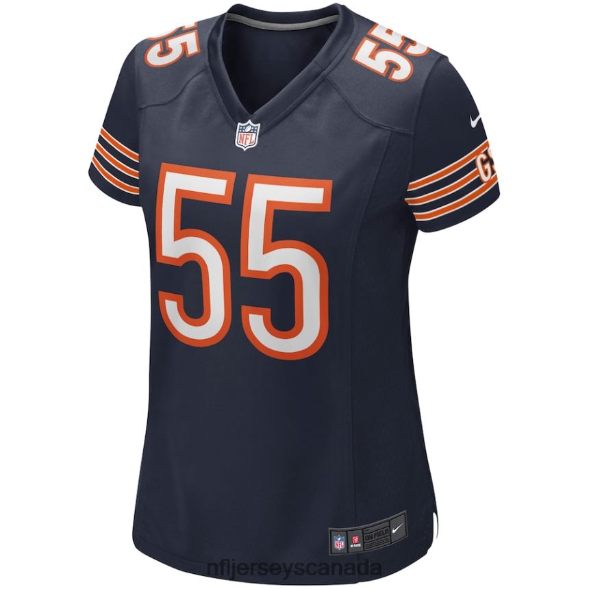 Women Chicago Bears Lance Briggs Nike Navy Game Retired Player Jersey Clothing NFL TBXFR65711