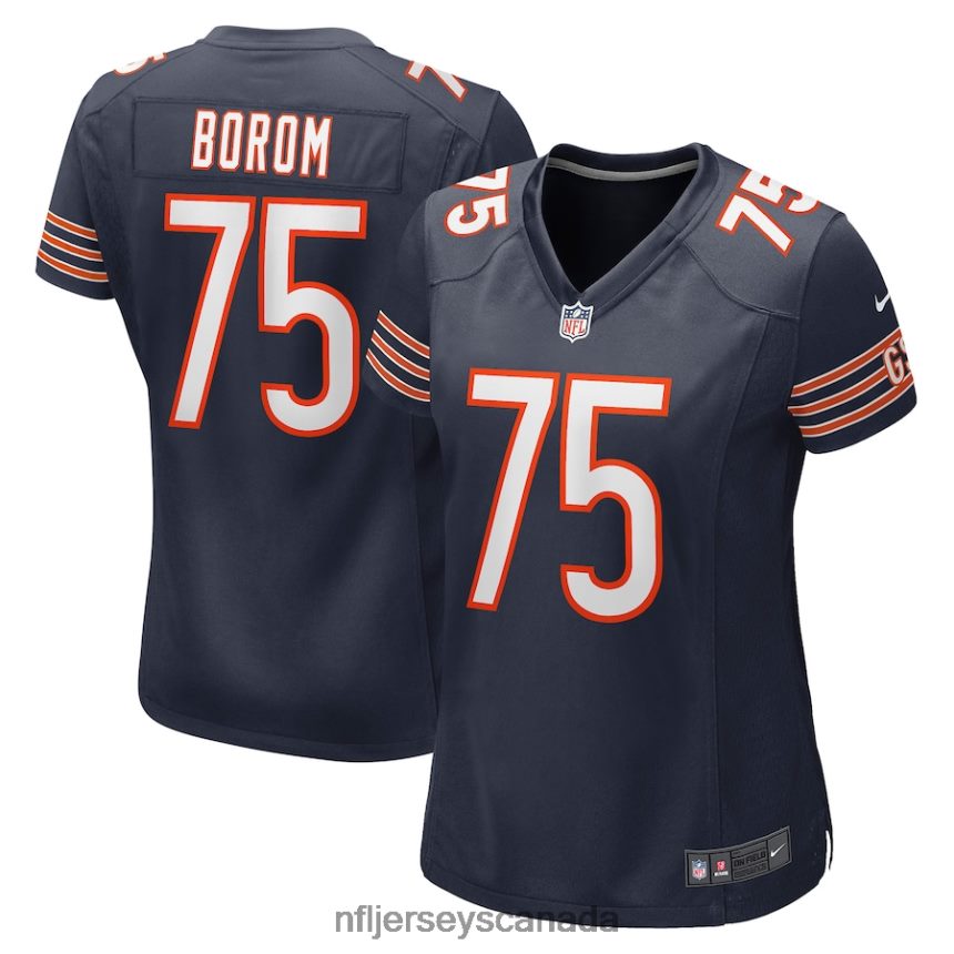 Women Chicago Bears Larry Borom Nike Navy Game Jersey Clothing NFL TBXFR66153