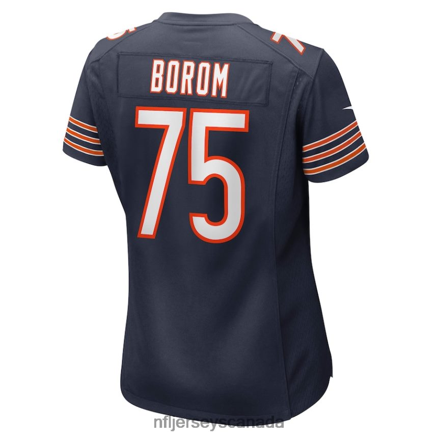 Women Chicago Bears Larry Borom Nike Navy Game Jersey Clothing NFL TBXFR66153