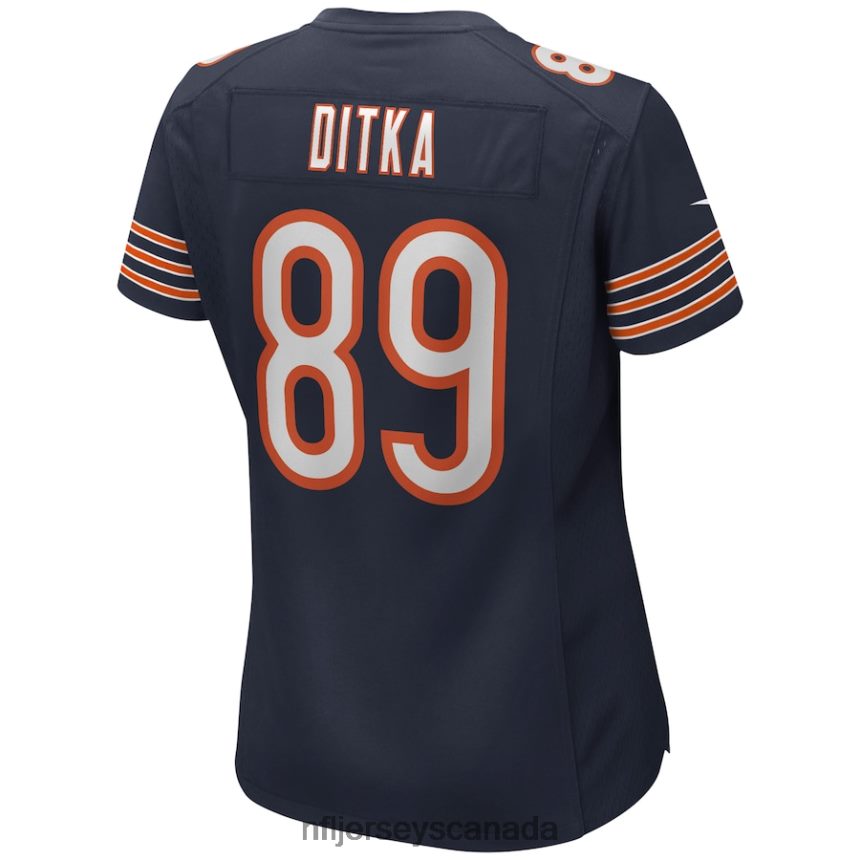 Women Chicago Bears Mike Ditka Nike Navy Game Retired Player Jersey Clothing NFL TBXFR63517