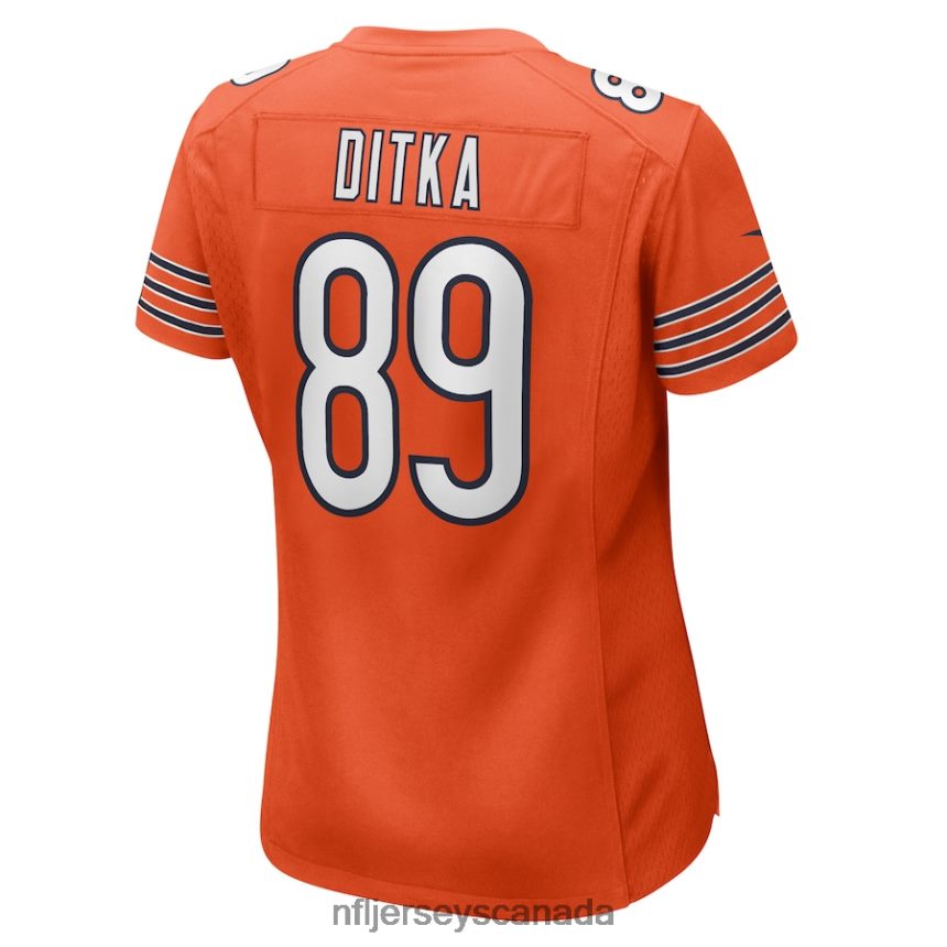 Women Chicago Bears Mike Ditka Nike Orange Retired Player Jersey Clothing NFL TBXFR65065