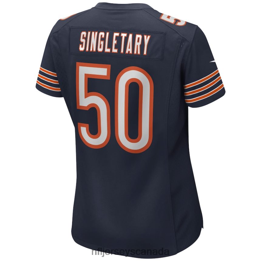 Women Chicago Bears Mike Singletary Nike Navy Game Retired Player Jersey Clothing NFL TBXFR64264