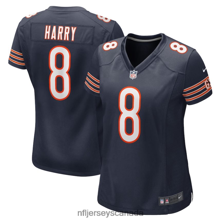 Women Chicago Bears NKeal Harry Nike Navy Game Player Jersey Clothing NFL TBXFR65632