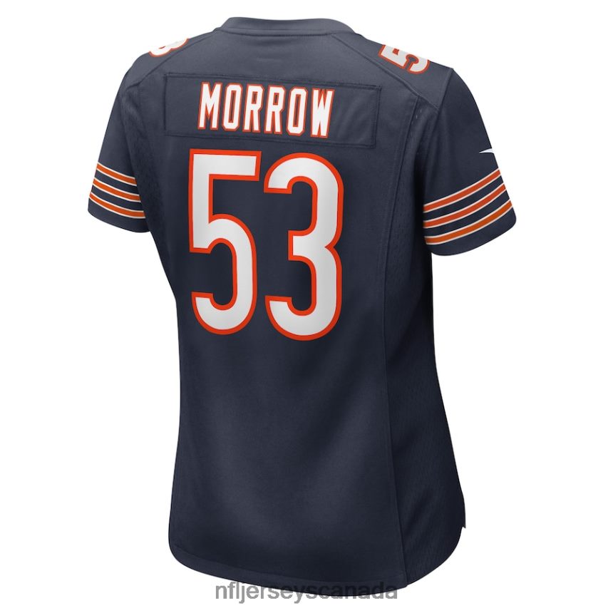 Women Chicago Bears Nicholas Morrow Nike Navy Game Player Jersey Clothing NFL TBXFR66838