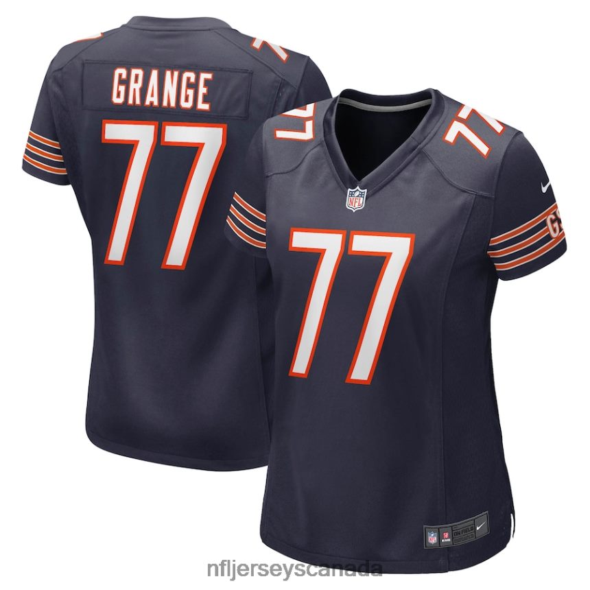 Women Chicago Bears Red Grange Nike Navy Retired Player Jersey Clothing NFL TBXFR66084