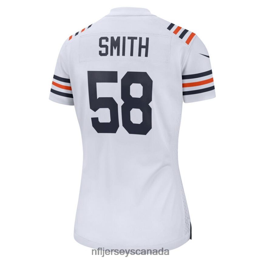 Women Chicago Bears Roquan Smith Nike White 2019 Alternate Classic Game Jersey Clothing NFL TBXFR64819