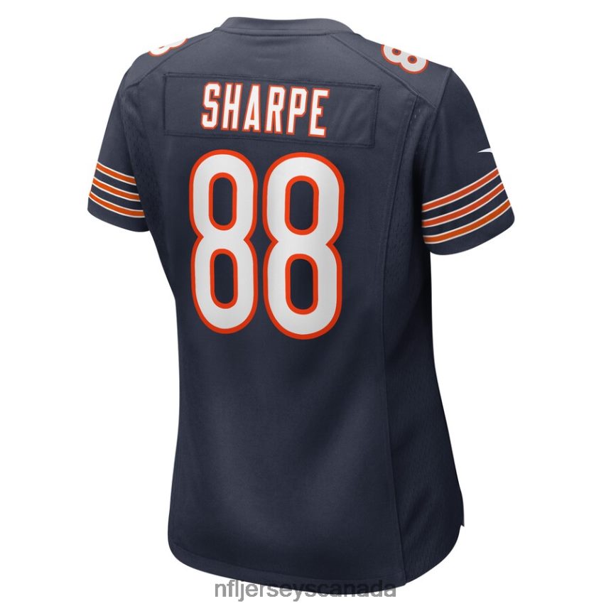 Women Chicago Bears Tajae Sharpe Nike Navy Game Player Jersey Clothing NFL TBXFR66755