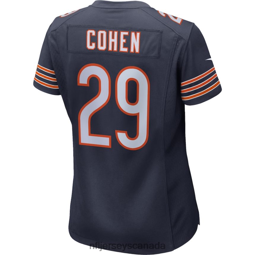 Women Chicago Bears Tarik Cohen Nike Navy Game Player Jersey Clothing NFL TBXFR65488