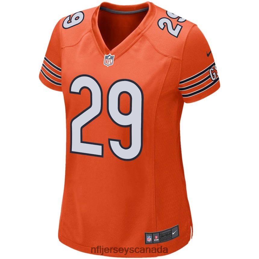 Women Chicago Bears Tarik Cohen Nike Orange Game Jersey Clothing NFL TBXFR65489